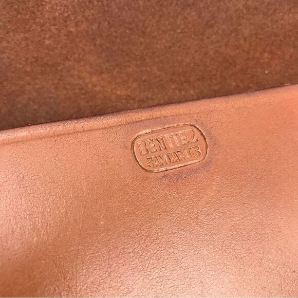 Benitez San Carlos Handmade Brown Leather Satchel Shoulder Bag - Picture 12 of 13